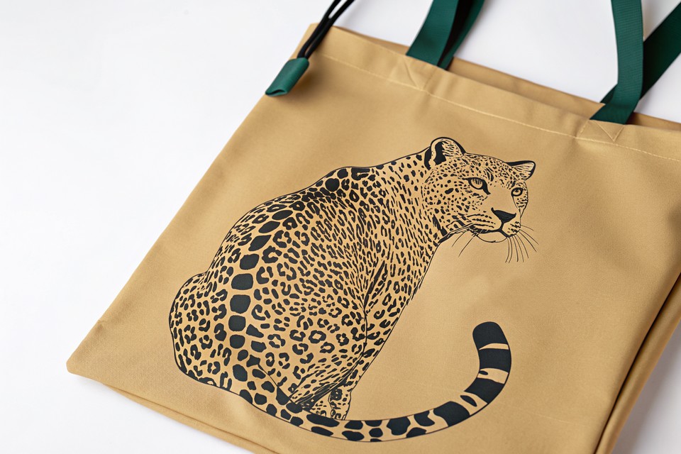 Шоппер с принтом Леопард